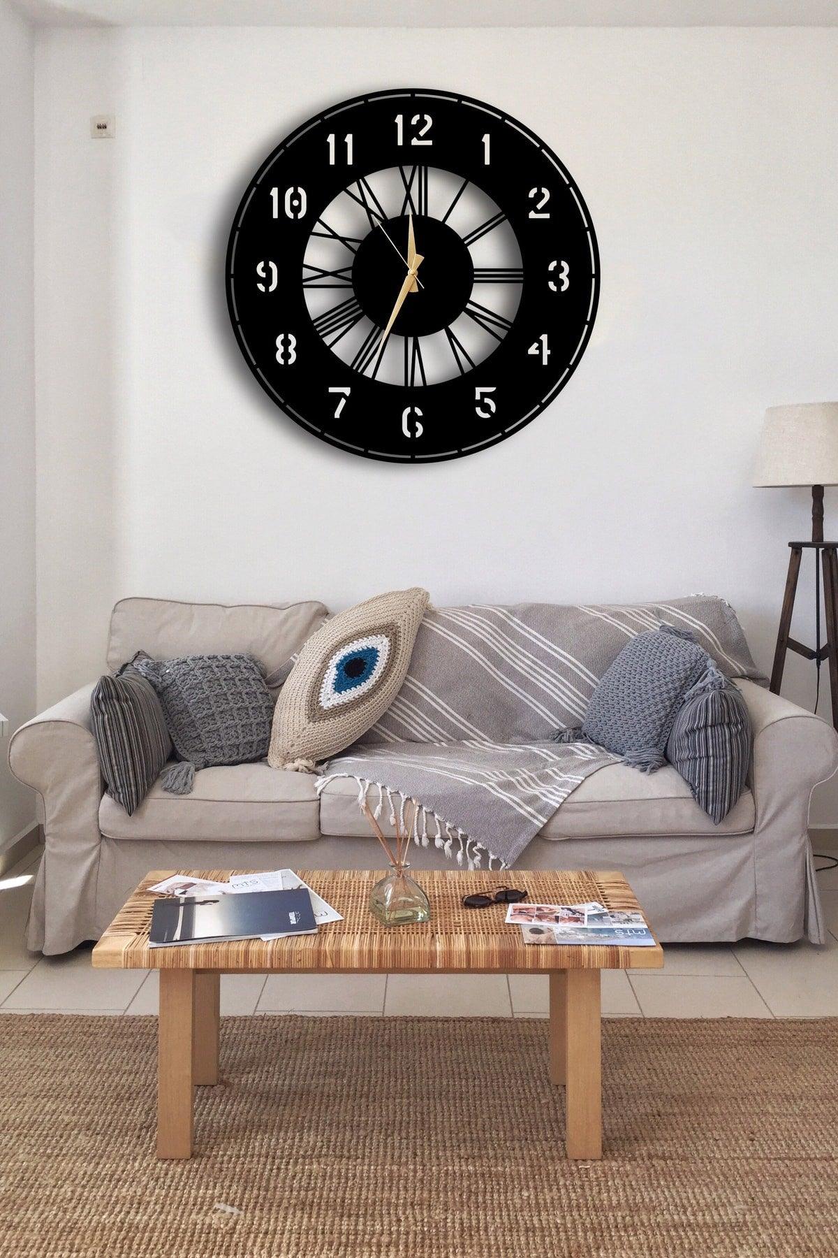 Decorative Wall Clock 50x50cm + Vase Painting - Swordslife