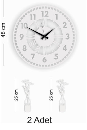 Decorative Wall Clock Vase Painting - Swordslife