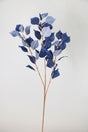 Decorative Quality Pastel Plant Branch 80 Cm Navy Blue - Swordslife