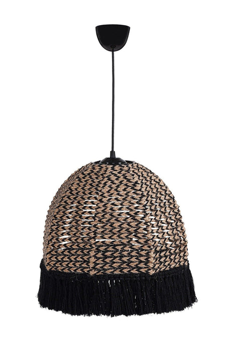 Delacorde Handmade Chandelier Jute Black Hnmd-42 - Swordslife