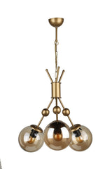 Delf 3rd Chandelier Tumbled Honey Glass - Swordslife