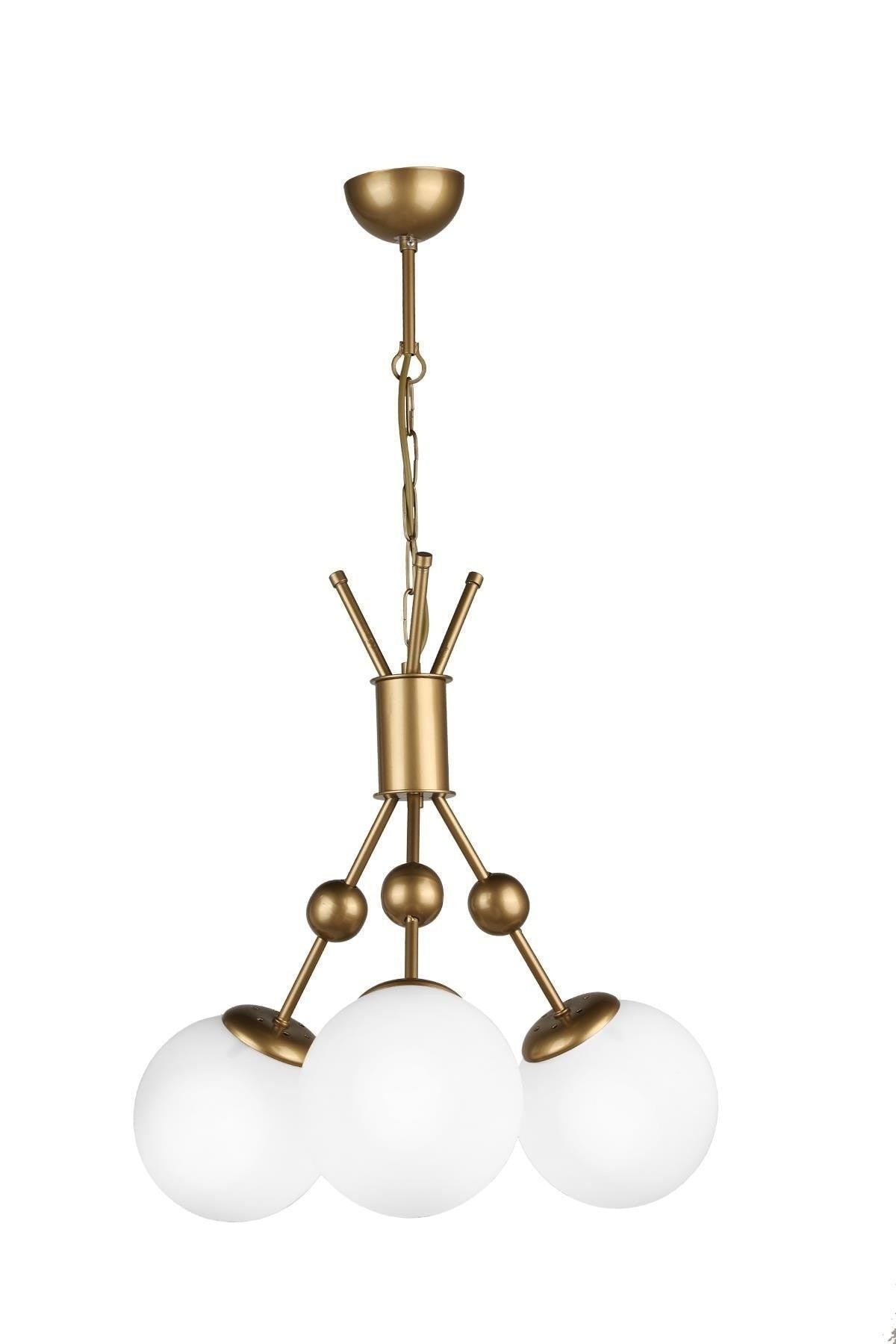 Delf 3rd Chandelier Tumbled White Glass - Swordslife