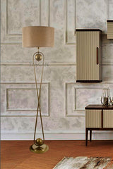 Delhi Single Tumbled Floor Lamp-Light Brown Hat - Swordslife