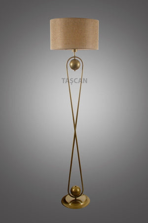 Delhi Single Tumbled Floor Lamp-Light Brown Hat - Swordslife