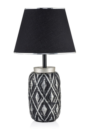 Delicat Ceramic Lampshade Black Silver Srmk-53 - Swordslife