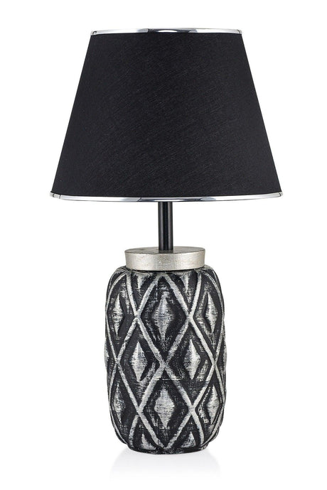 Delicat Ceramic Lampshade Black Silver Srmk-53 - Swordslife