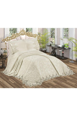 Deren Cream Double 6 Piece Blanket Set - Swordslife