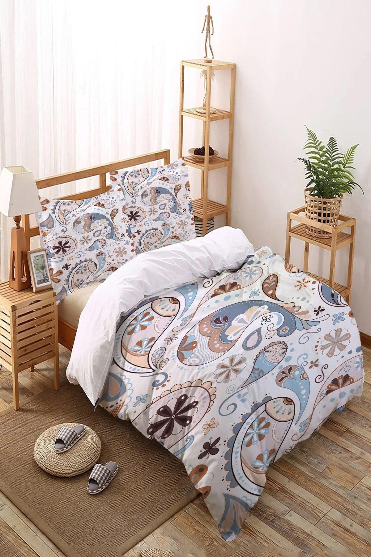 Patterned Double Sheet Duvet Cover Set Nyds-17 - Swordslife