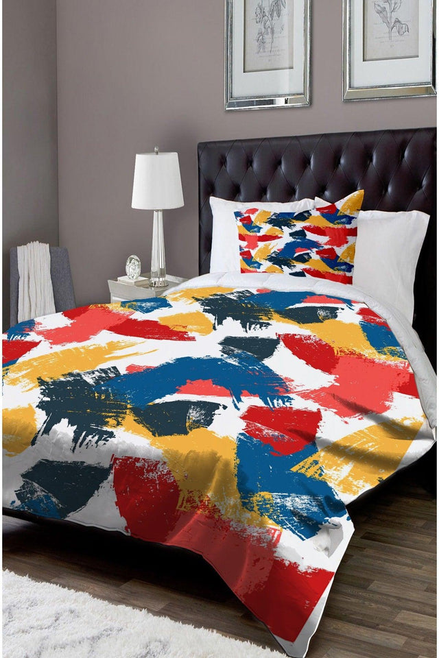 Patterned Single Bed Linen Duvet Cover Set Nyds-6 - Swordslife