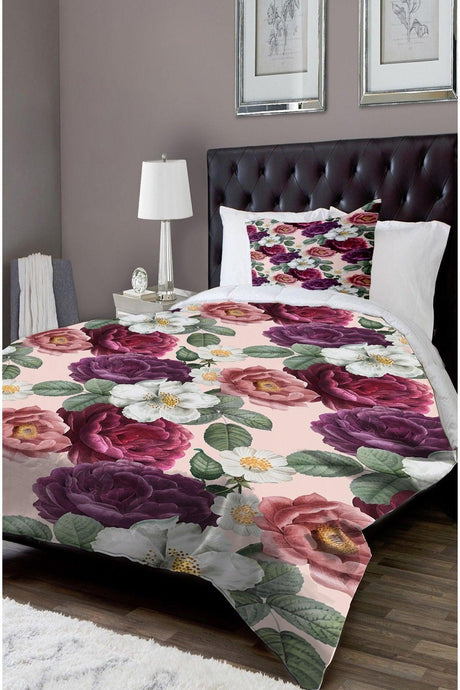 Patterned Single Bed Linen Duvet Cover Set Nyds-9 - Swordslife