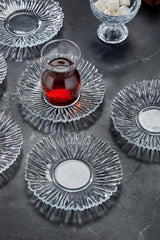 Design Glass New Trend 6 Pieces Tea Plate Tea Plate - Swordslife