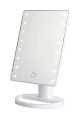 Desktop Led Lighted Touch Makeup Mirror Adjustable Battery Make Up Mirror 21cmx17cm - Swordslife