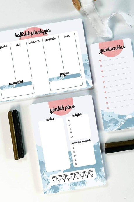 Desktop Planning Kit | 3 Pieces | Czech Snip