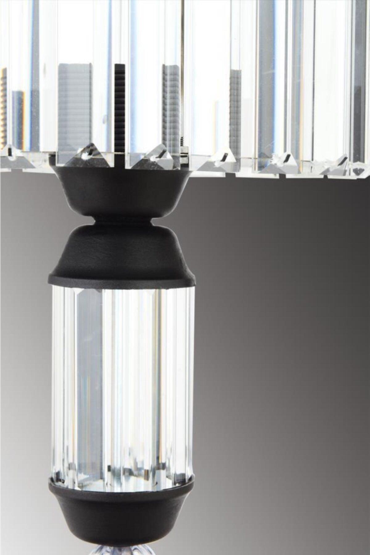 Diamond Black Cylinder Luxury Stone Lampshade - Swordslife