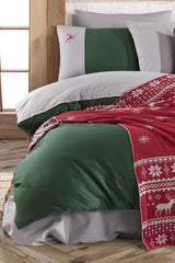 Diamond Double Knitwear Blanket Duvet Cover Set Christmas Set New Year Set - Swordslife