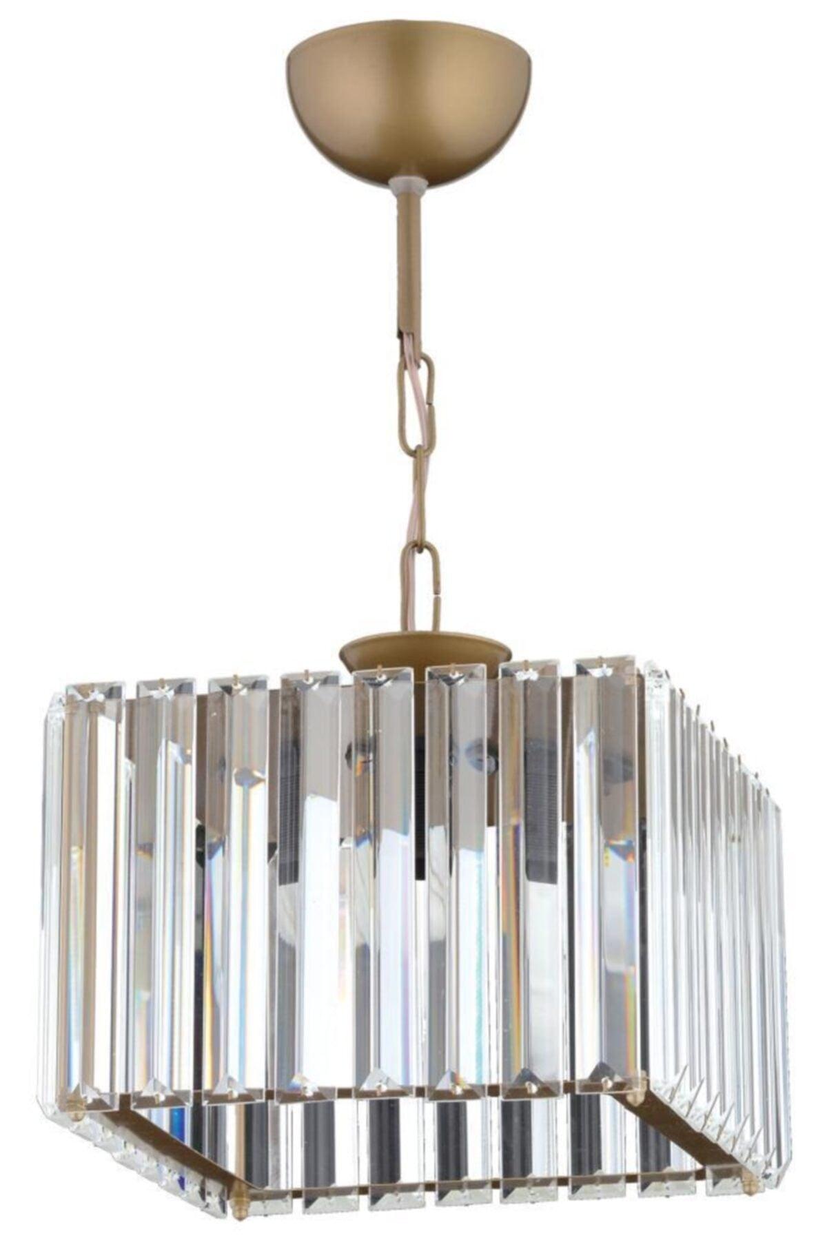 Diamond Single Square Tumbled Case Stone Chandelier - Swordslife