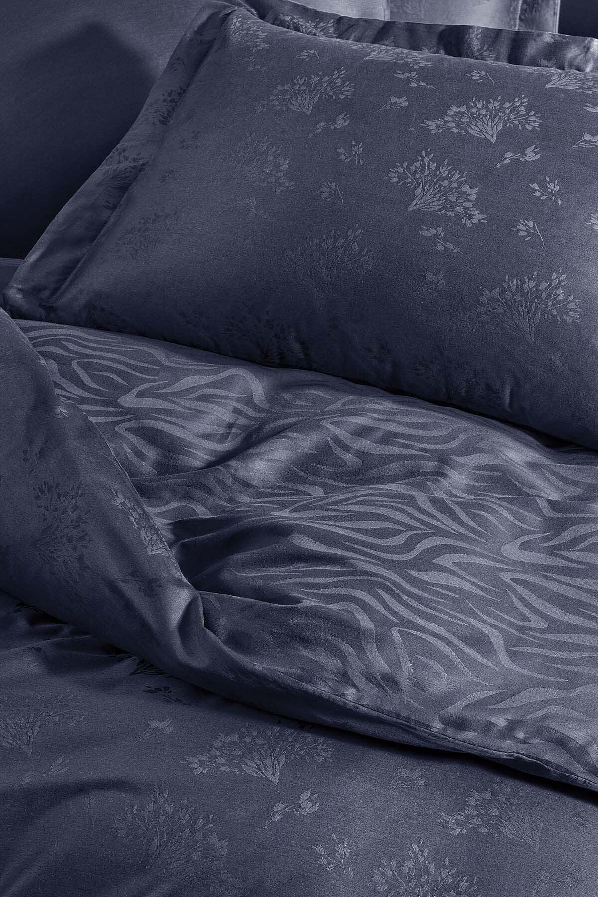 Diana Satin Duvet Cover Set Double - Anthracite - Swordslife