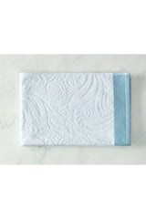 Diandra Jacquard Face Towel - Mint / White -