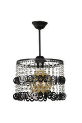 Didem Single Chandelier Black Stone - Swordslife