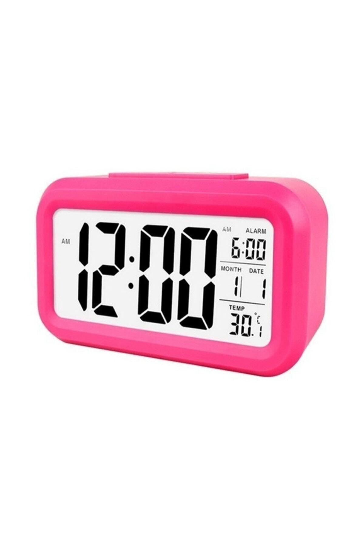 Digital Desk Clock Photocell Alarm Lighted Thermometer Calendar - Swordslife