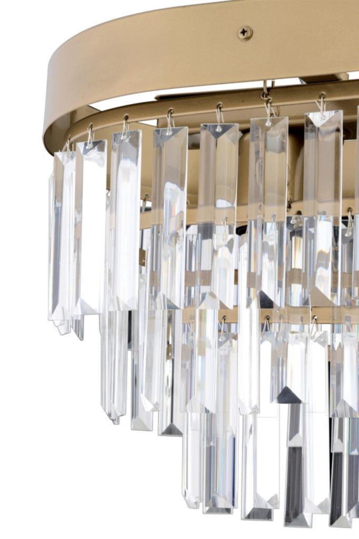 Dining Table Tumbled Crystal Stone Chandelier - Swordslife