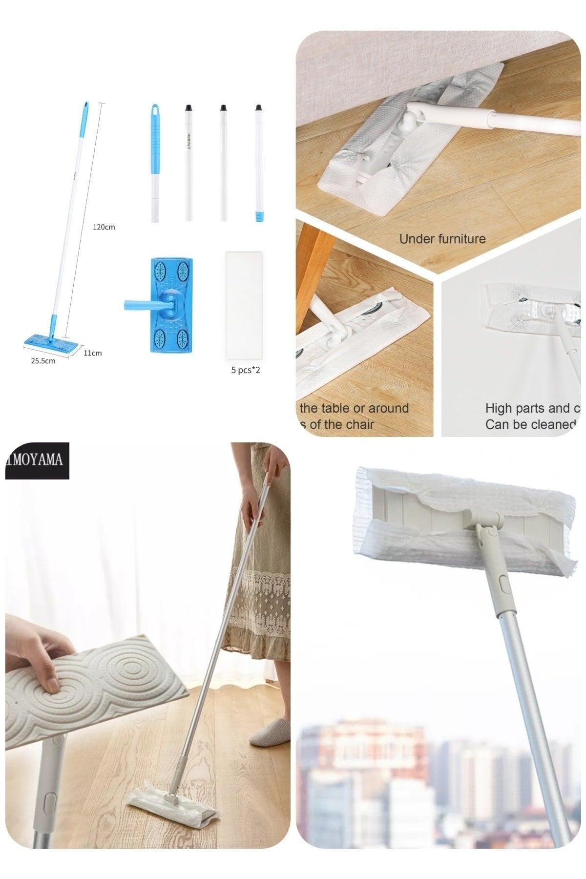 Disposable Super Mop Mop With Cloth Attachable