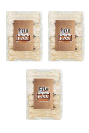 Dog Press Bone White 4 Pieces 7cm 20-25 Gr