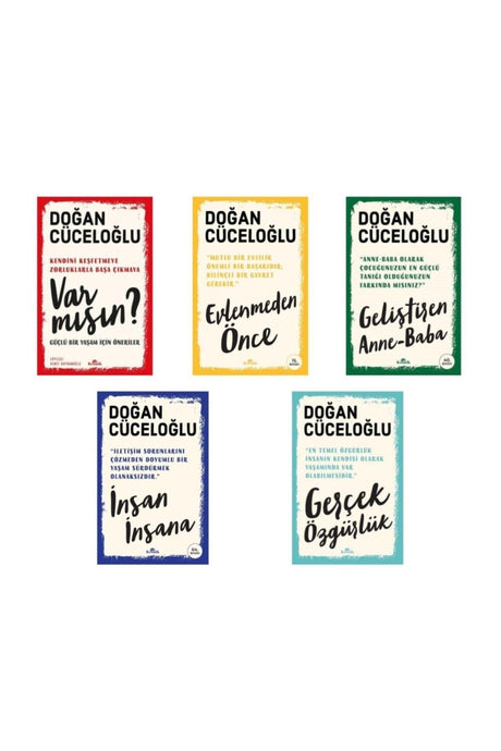 Doğan Cüceloğlu 5 Books Set -Do You Have Suggestions For A Strong Life -Before Marriage - Human Insana - Swordslife