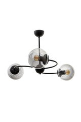 Mobile 3rd Black Smoked Glass Chandelier - Swordslife