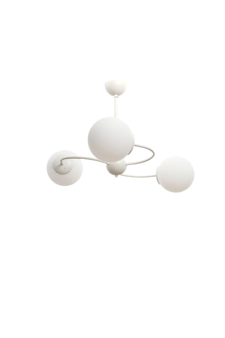 Tropical 3rd White -white Glass Chandelier - Swordslife