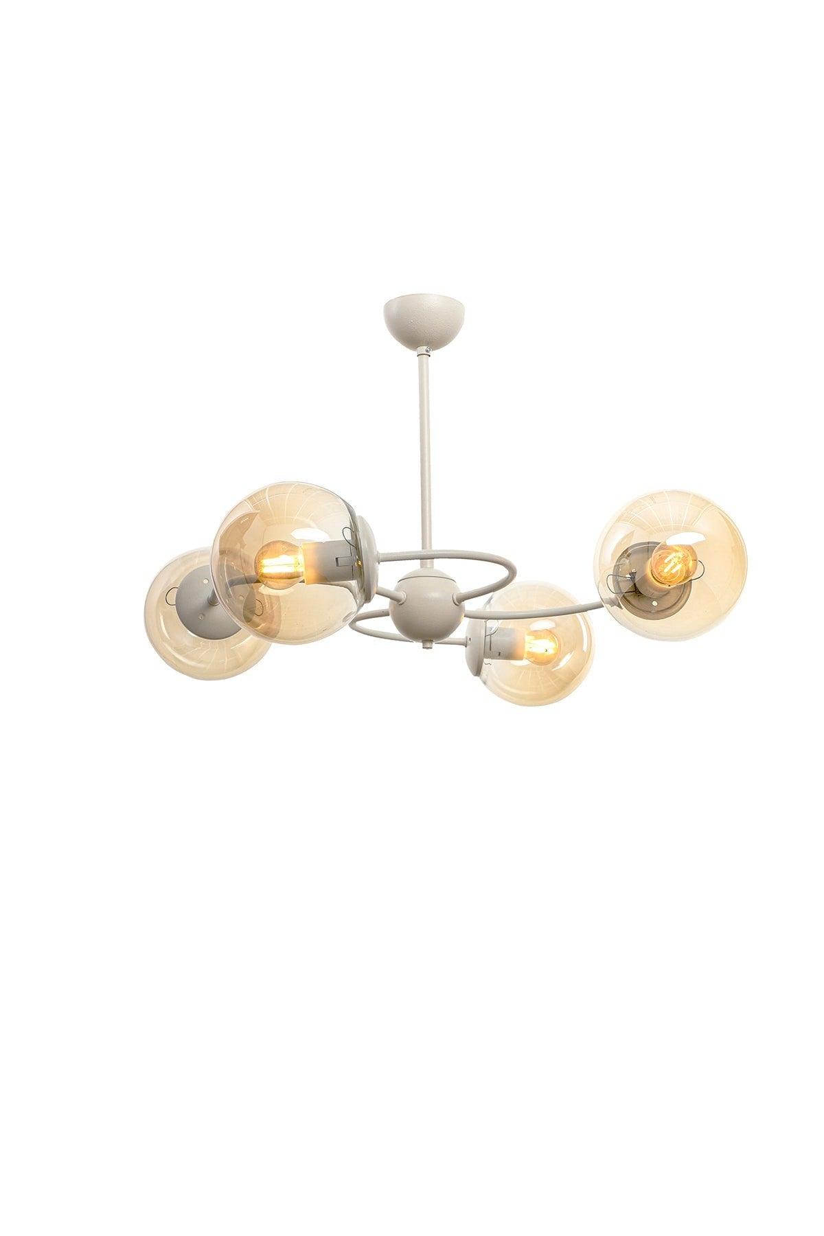 Tropical 4th White-honey Glass Chandelier - Swordslife