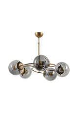 Mobile 5th Chandelier Tumbled Smoked Glass - Swordslife