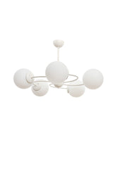 Mobile 5th White-white Glass Chandelier - Swordslife