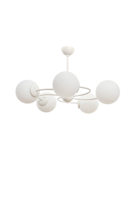 Mobile 5th White-white Glass Chandelier - Swordslife