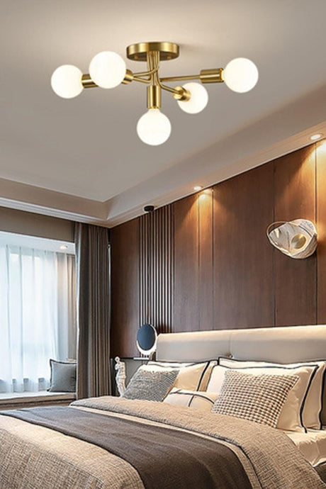 Cycle Modern Design Tumbled Color Glassless Five Chandelier - Swordslife