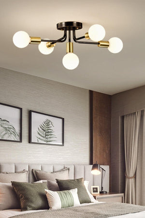 Cycle Modern Design Black Color ((without glass)) Five Chandelier - Swordslife