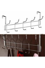 Door Hanger 12 Hooks Stainless Chrome - Swordslife