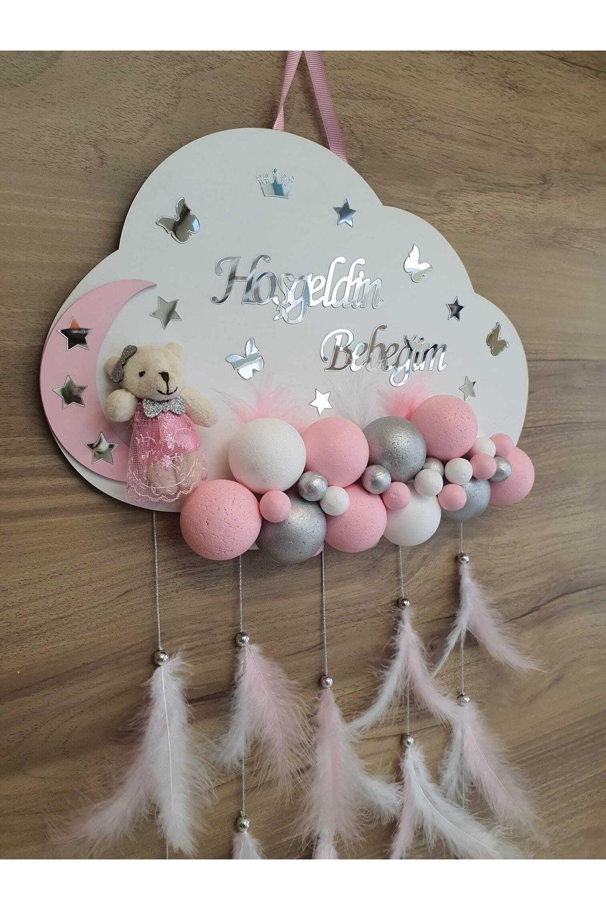 Door Decoration Wooden Cloud Door Baby Room Name Holder Styrofoam Bulk - Swordslife