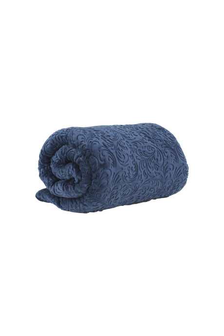 Double Embos Blanket Navy Blue