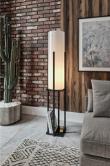 Doric Floor Lamp Black Marble Pattern - Swordslife