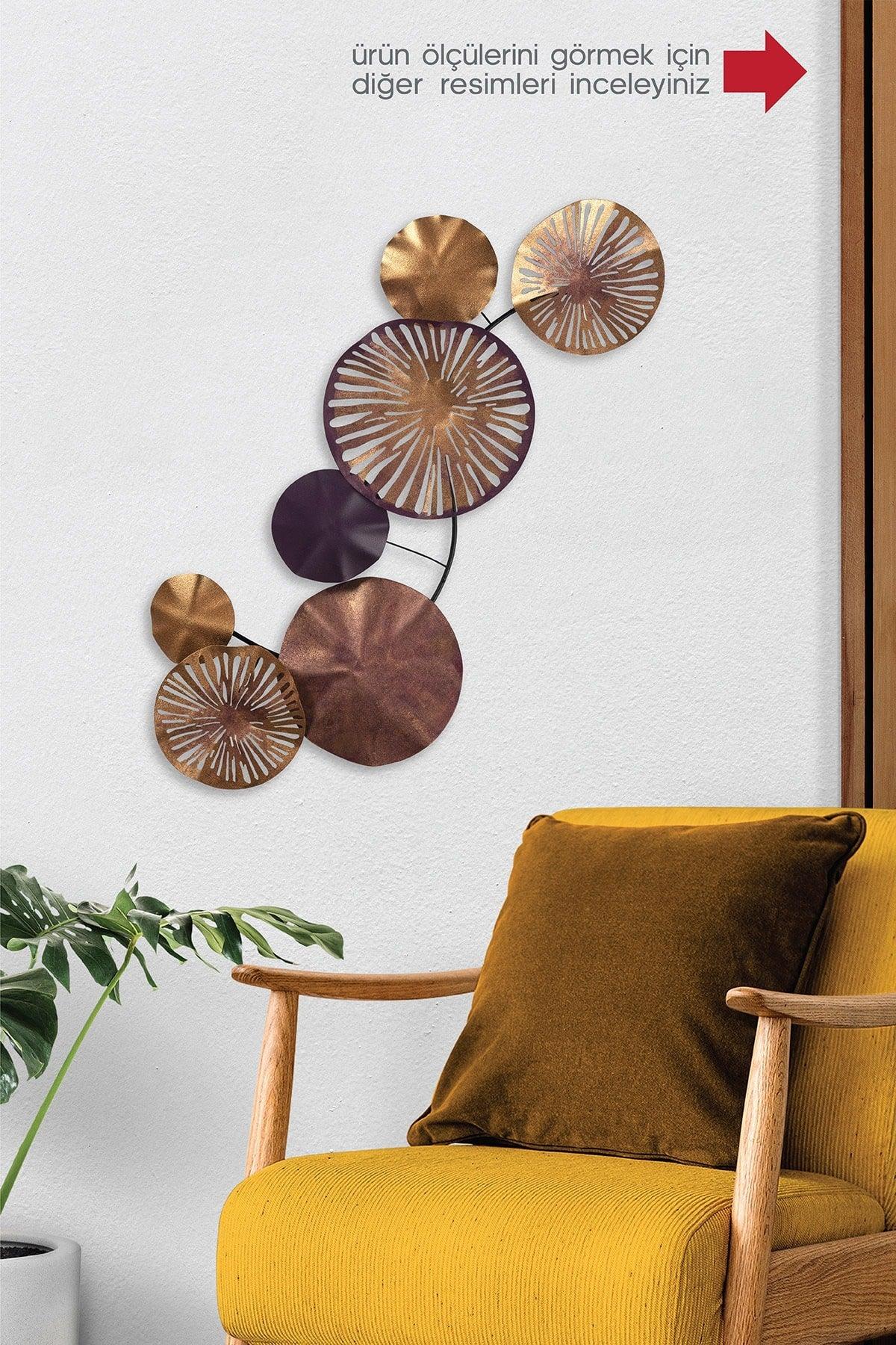 Doreart Astrid Metal Wall Painting, Home Office Wall Board (copper) - Swordslife