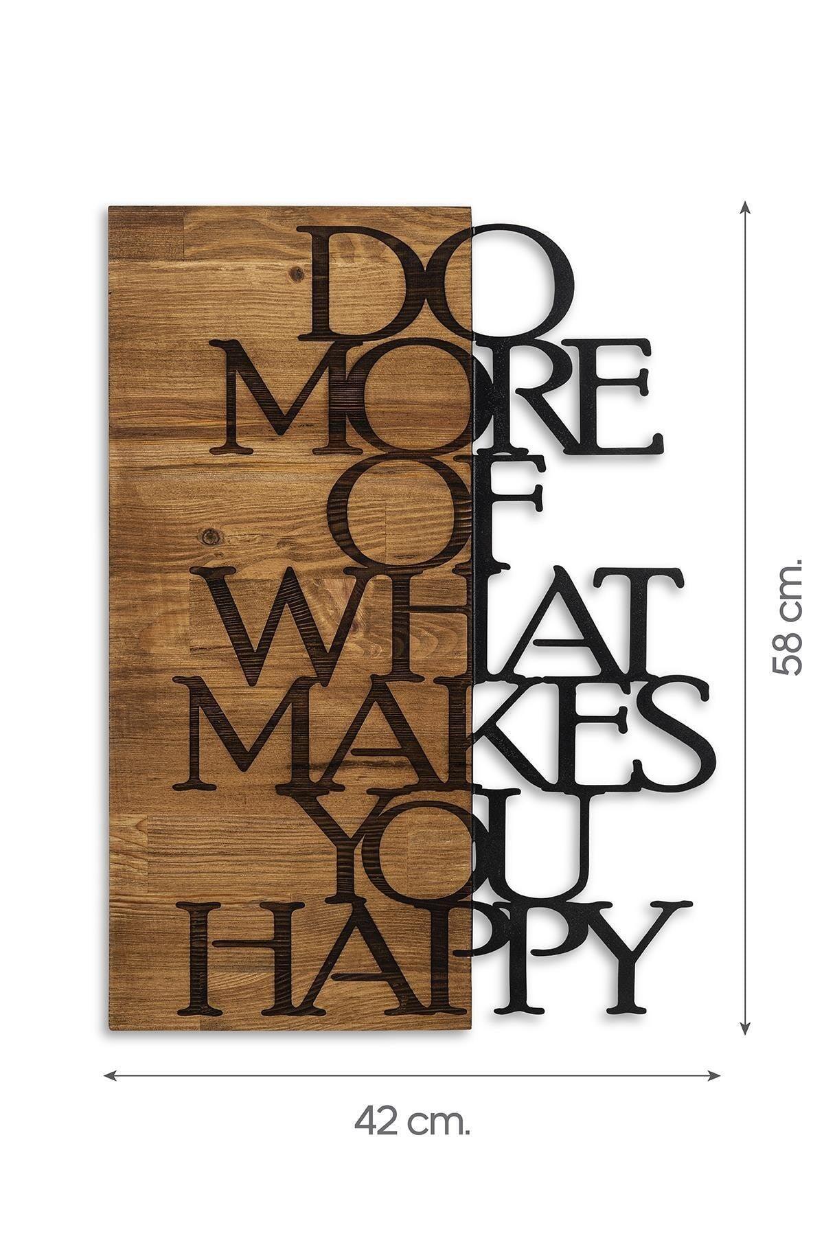 Doreart Happy Wood & Metal Wall Painting, Home Office Wall Board - Swordslife