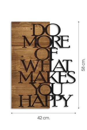 Doreart Happy Wood & Metal Wall Painting, Home Office Wall Board - Swordslife