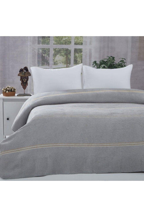 Four Seasons Blanket Pique Gray Single Striped Double - Swordslife