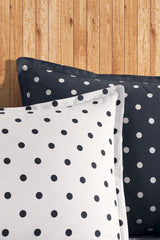 Dots Gray 100% Cotton Ranforce Oversized Double Sided Duvet Cover Set 240x220 - Swordslife