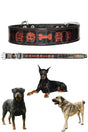 Double Layer Leather Dog Collar Belgium