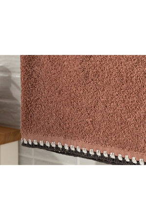 Double Cotton Crocheted Face Towel 50x70 Cm Tile-beige-Anthracite - Swordslife