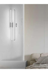 Double Led Wall Sconce 50cm White Light - Swordslife