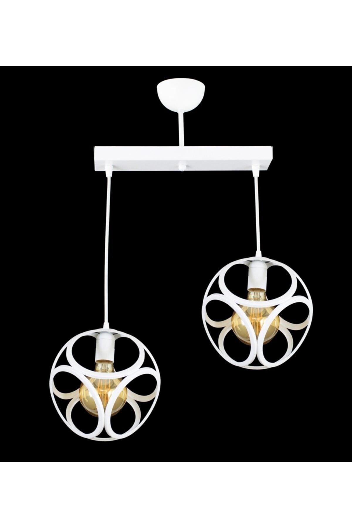 Double Modern Circle Cube Model Pendant Lamp Chandelier - Swordslife