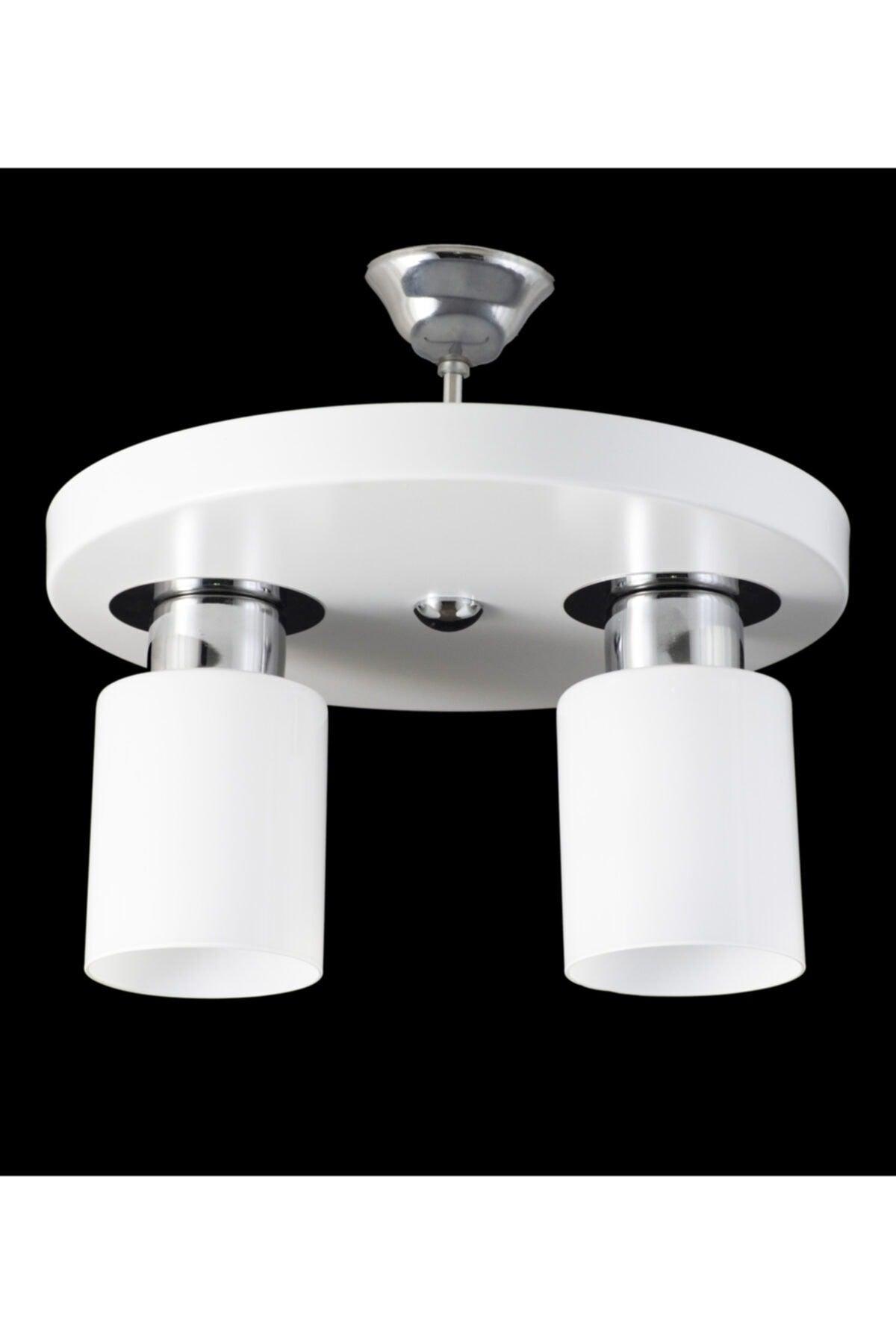 Binary Modern Sport Model Round Tray White Chandelier - Swordslife